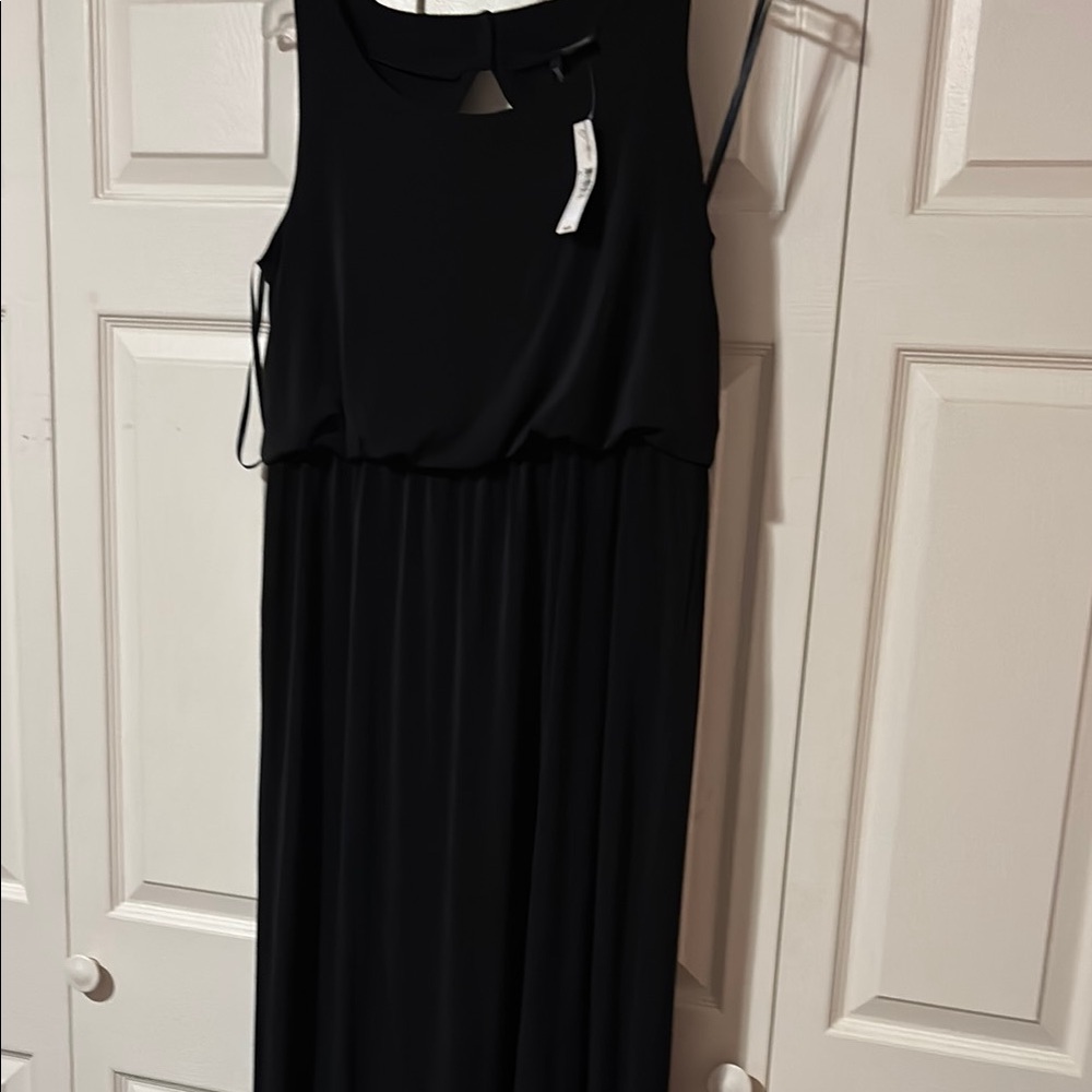New Directions Black Sleeveless Maxi Sundress